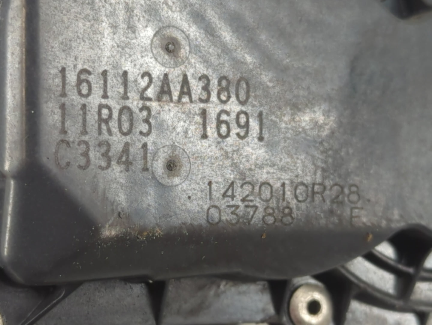 2011-2018 Subaru Forester Throttle Body P/N:16112AA380 Fits Fits 2011 2012 2013 2014 2015 2016 2017 2018 OEM Used Auto Parts