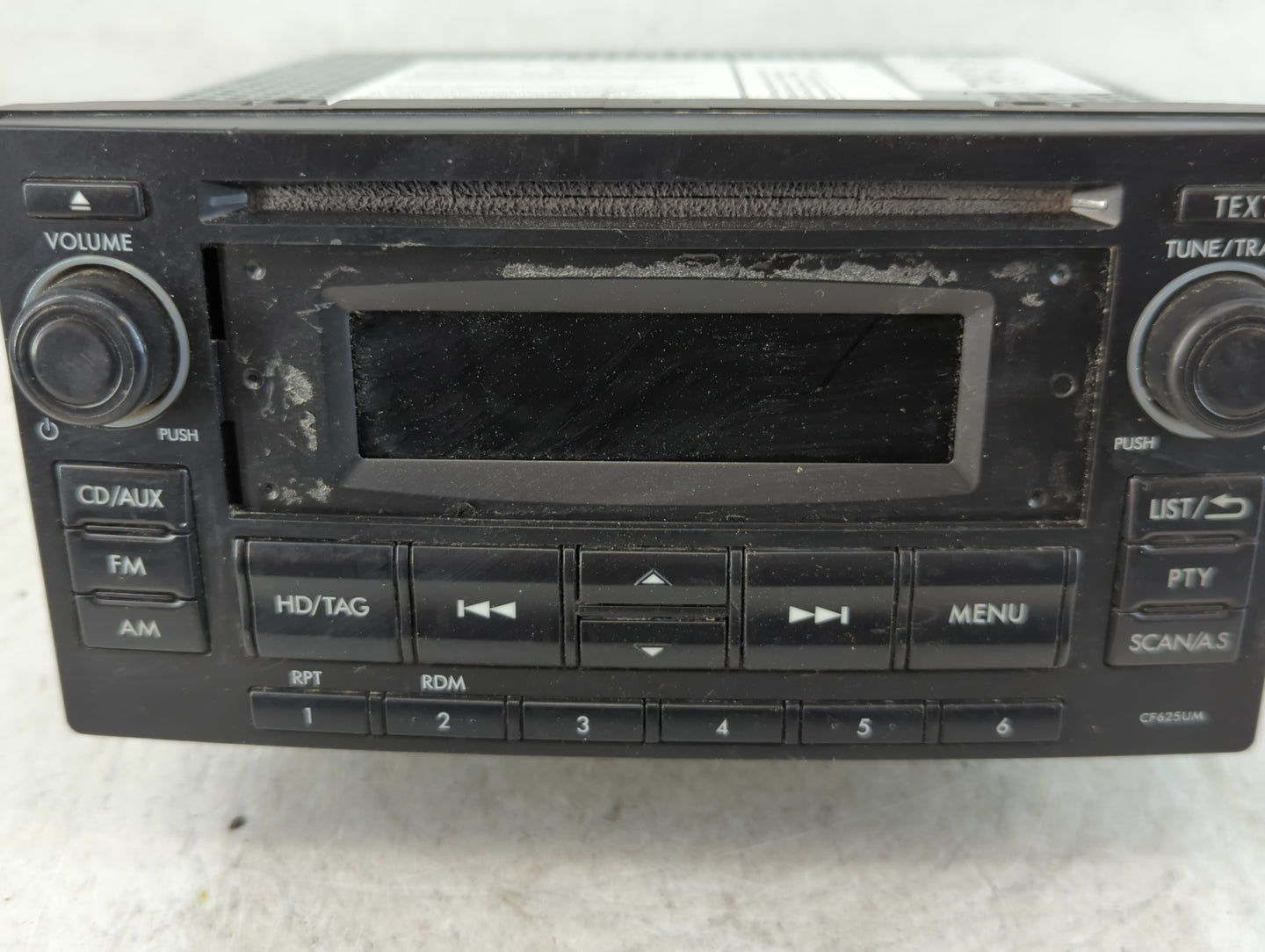 2015 Subaru Forester Radio AM FM Cd Player Receiver Replacement P/N:86201SG620 Fits OEM Used Auto Parts - Oemusedautoparts1.