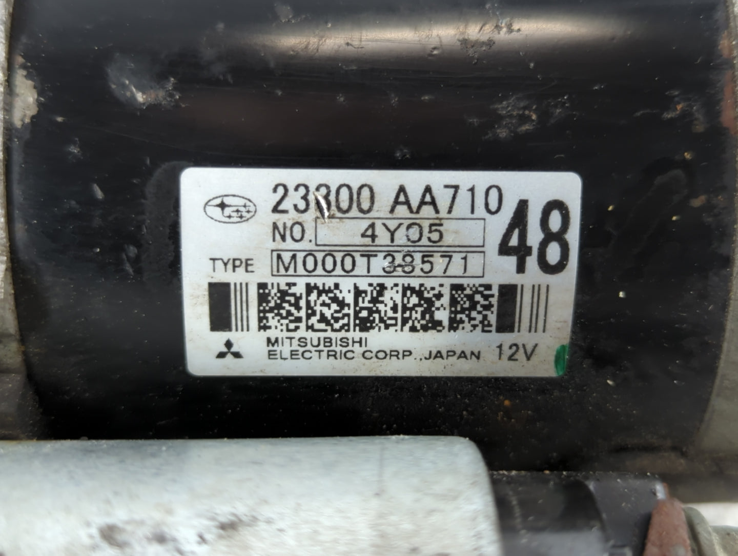 2014-2018 Subaru Forester Car Starter Motor Solenoid OEM P/N:23300 AA710 Fits OEM Used Auto Parts - Oemusedautoparts1.com