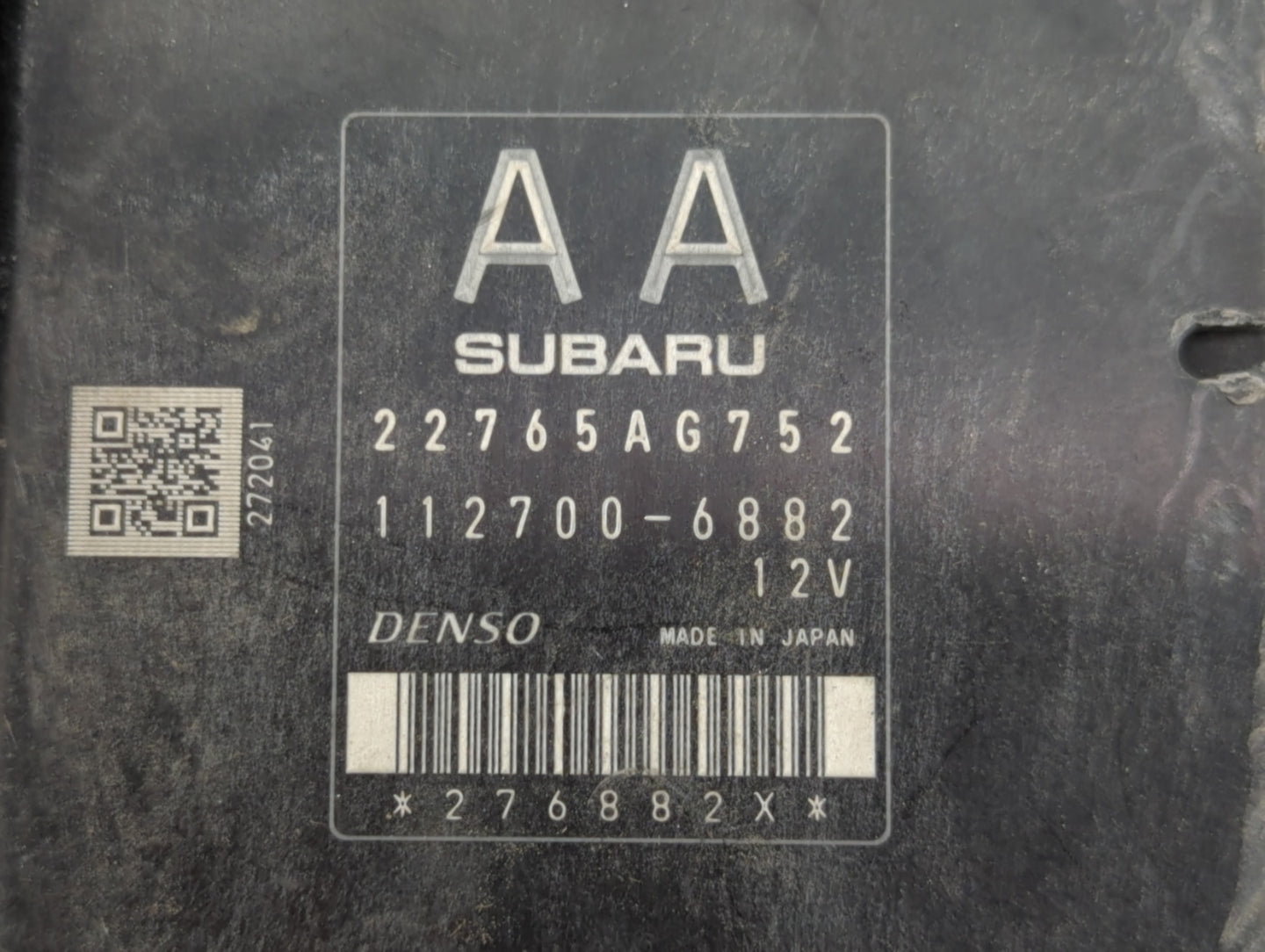 2015-2016 Subaru Forester PCM Engine Control Computer ECU ECM PCU OEM P/N:112700-6882 22765AG752 Fits Fits 2015 2016 OEM Use