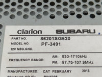 2015 Subaru Forester Radio AM FM Cd Player Receiver Replacement P/N:86201SG620 86201SG600 Fits OEM Used Auto Parts - Oemused