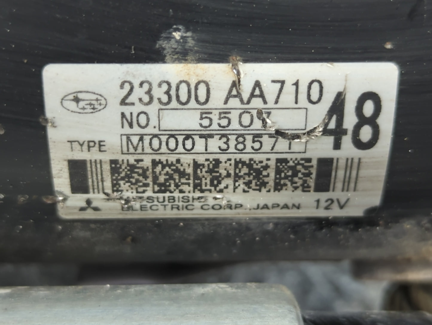 2014-2018 Subaru Forester Car Starter Motor Solenoid OEM P/N:23300 AA710 Fits OEM Used Auto Parts - Oemusedautoparts1.com