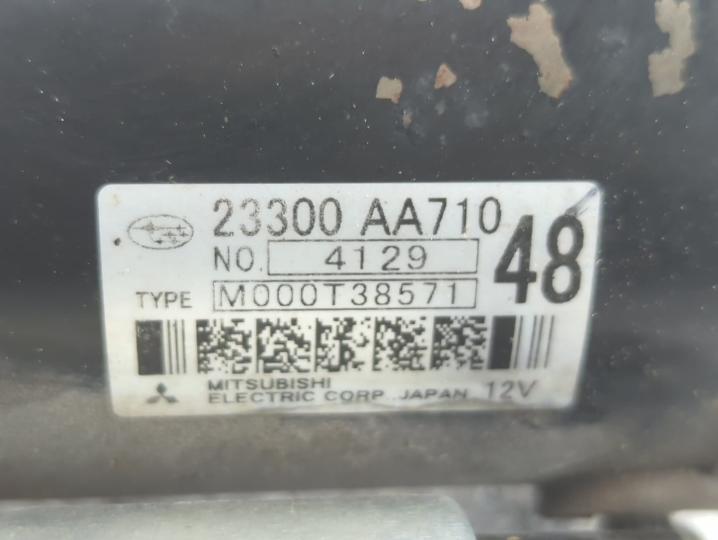 2014-2018 Subaru Forester Car Starter Motor Solenoid OEM P/N:23300 AA710 Fits OEM Used Auto Parts - Oemusedautoparts1.com