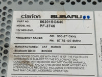 2015 Subaru Forester Radio AM FM Cd Player Receiver Replacement P/N:86201SG640 86201SG600, 86201SG620 Fits OEM Used Auto Par