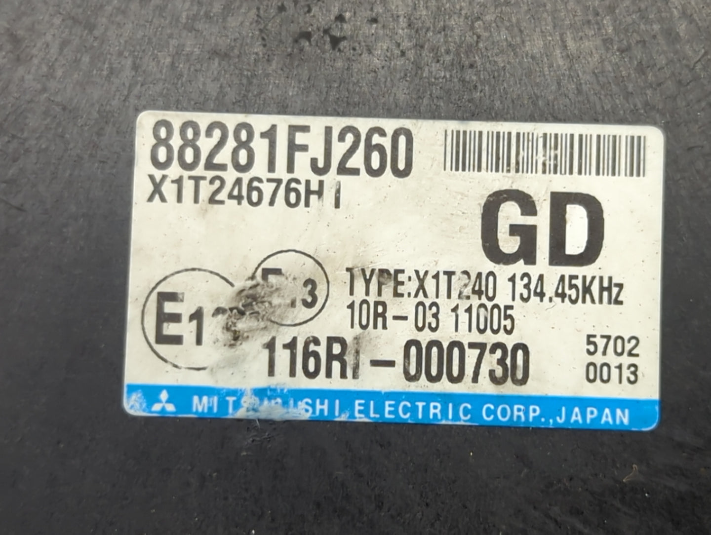 2015-2015 Subaru Impreza Multifunction Control Module 1447276 - Oemusedautoparts1.com