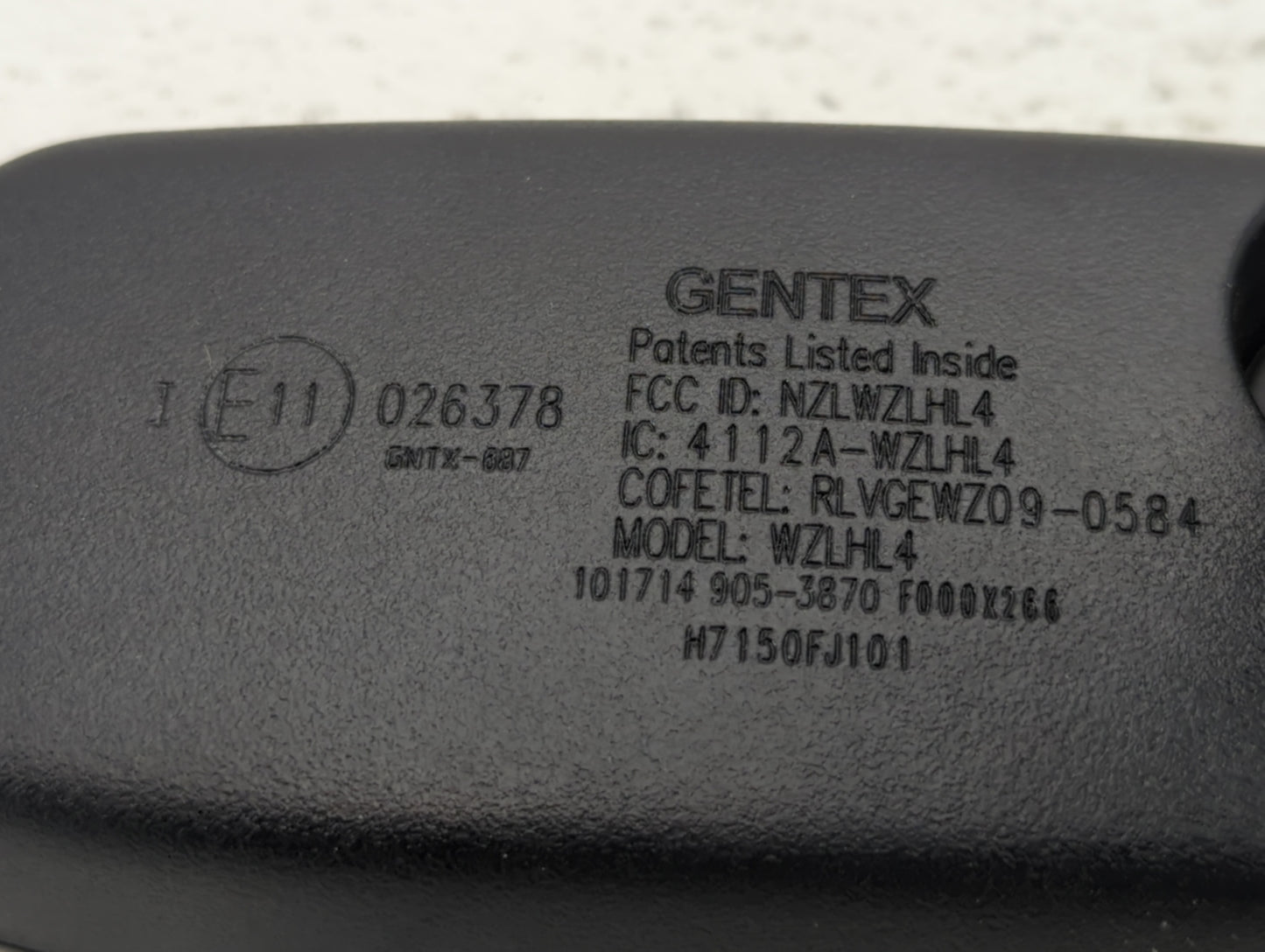 2015 Subaru Impreza Interior Rear View Mirror Replacement OEM P/N:E11026378 Fits OEM Used Auto Parts - Oemusedautoparts1.com