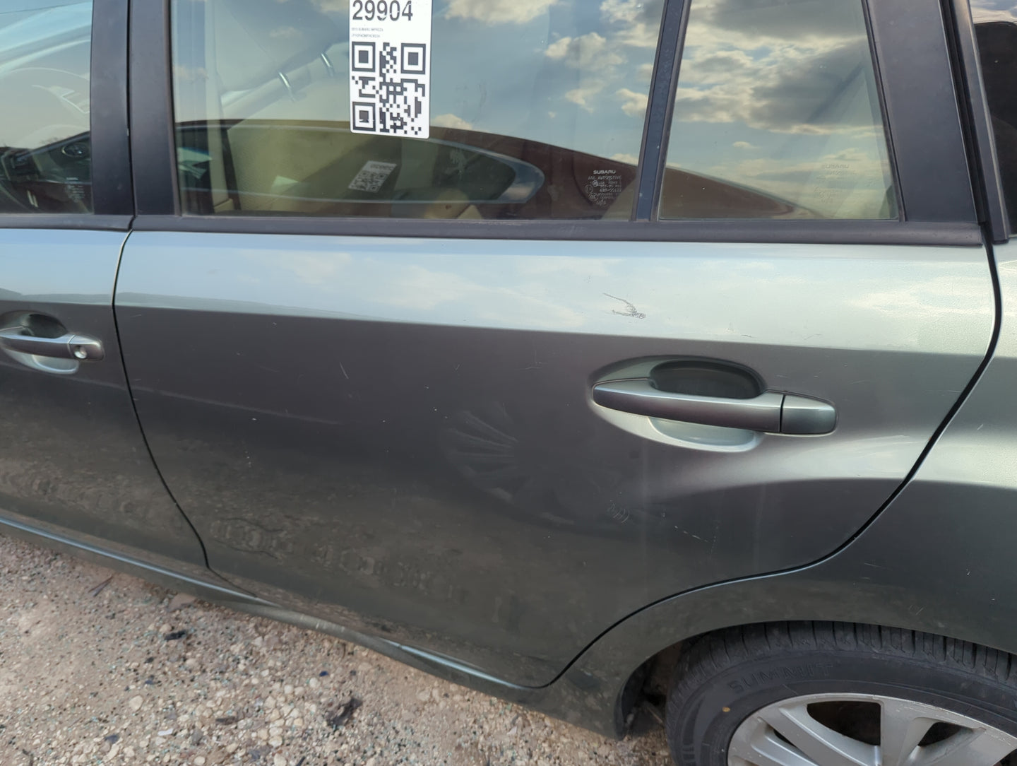 2012-2016 Subaru Impreza Driver Rear Door Oem 5002777 - Oemusedautoparts1.com