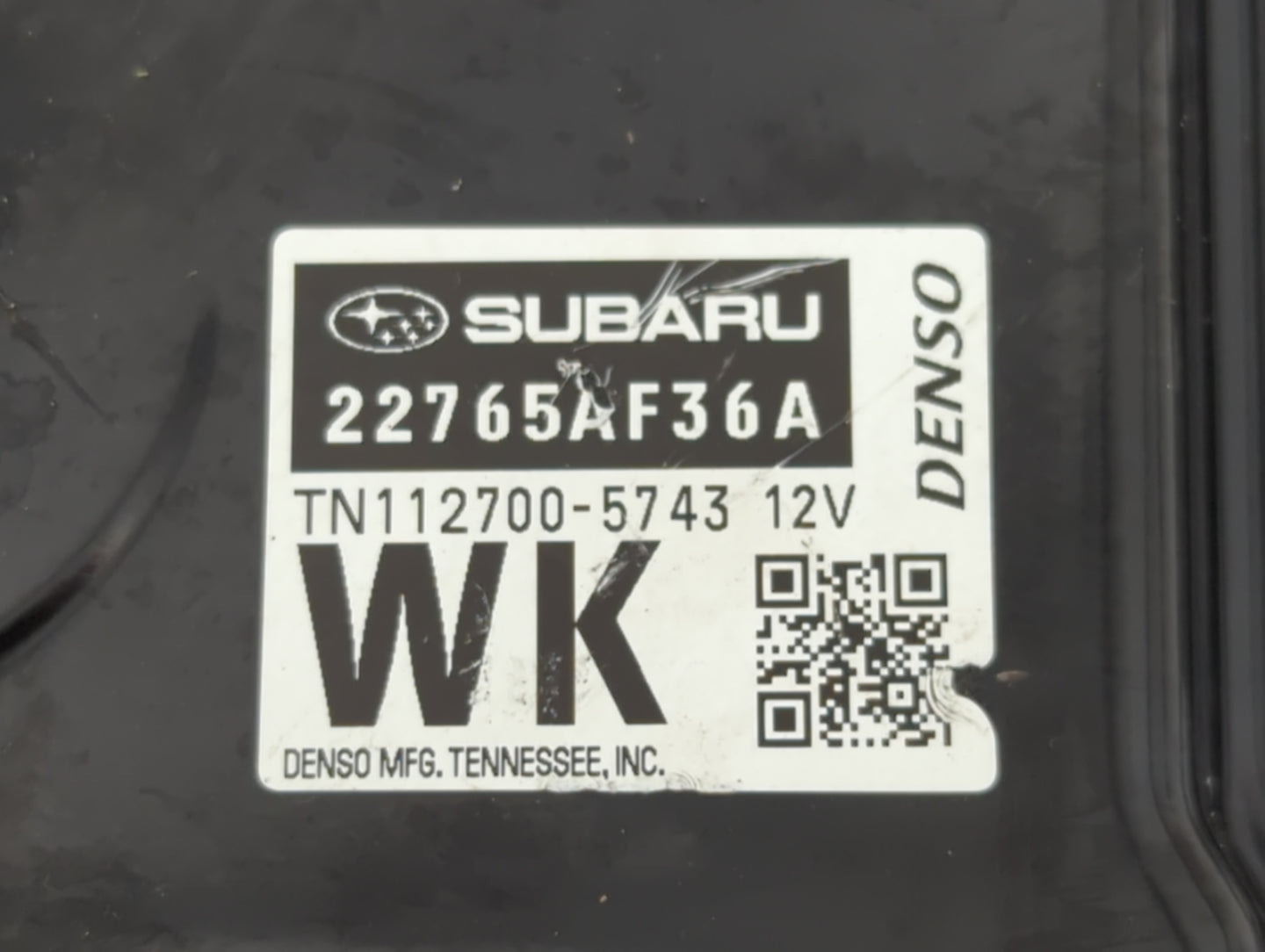 2015 Subaru Legacy PCM Engine Control Computer ECU ECM PCU OEM P/N:22765AK16A Fits OEM Used Auto Parts - Oemusedautoparts1.c
