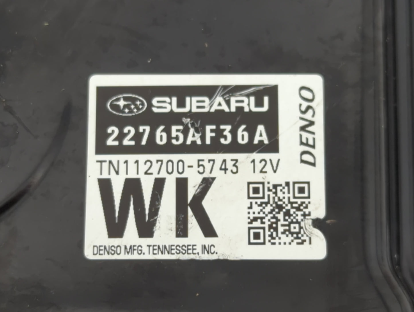 2015 Subaru Legacy PCM Engine Control Computer ECU ECM PCU OEM P/N:22765AK16A Fits OEM Used Auto Parts - Oemusedautoparts1.c