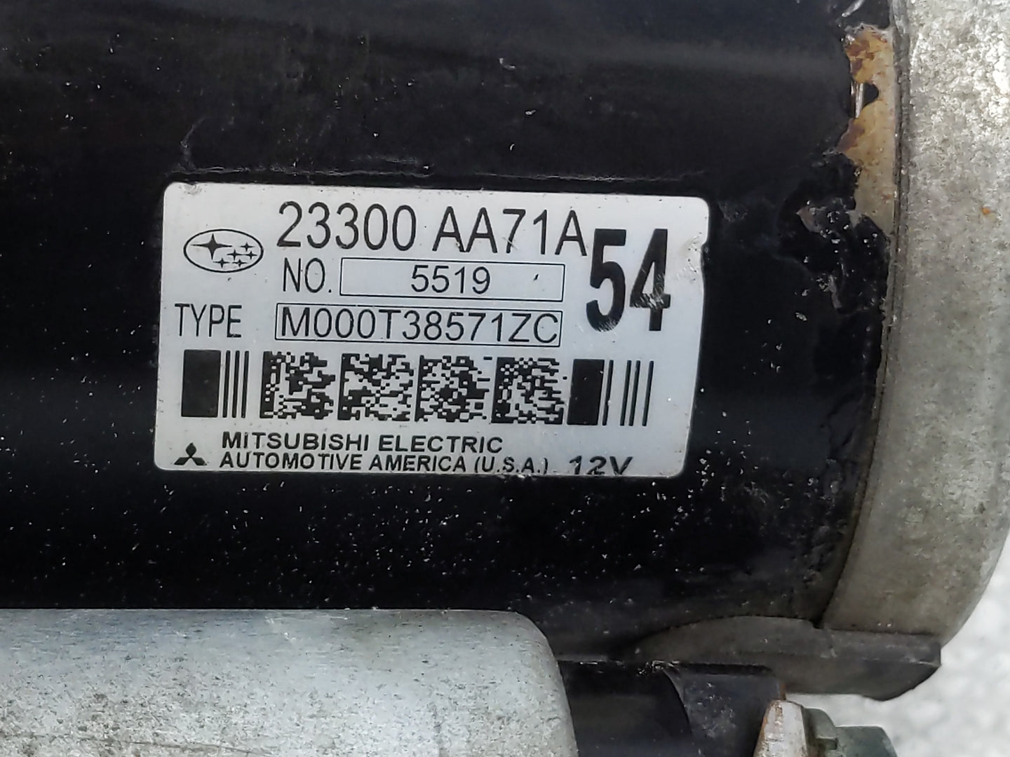2015-2019 Subaru Legacy Car Starter Motor Solenoid OEM P/N:23300 AA71A Fits Fits 2015 2016 2017 2018 2019 OEM Used Auto Part
