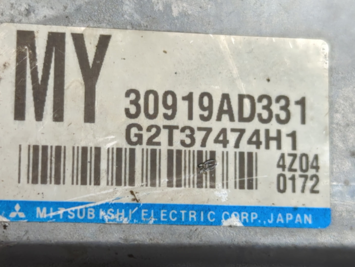 2015-2015 Subaru Legacy Transmission Control Module Tcu Tcm 30919ad331 - Oemusedautoparts1.com