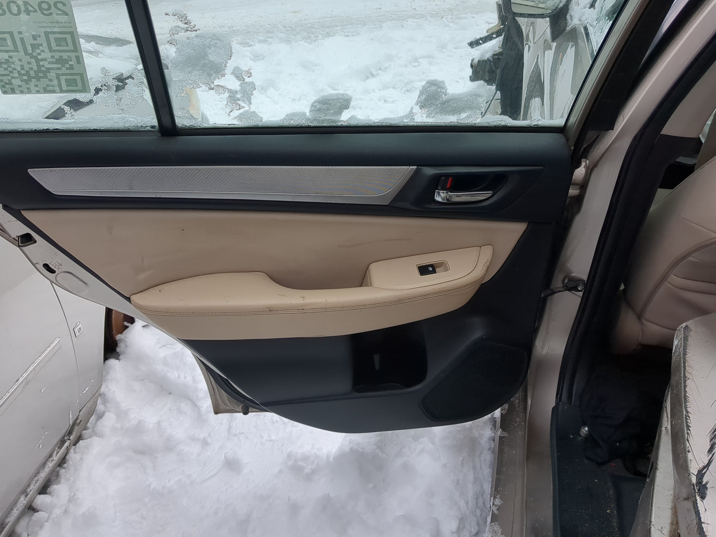 2015-2019 Subaru Legacy Driver Rear Door Oem - Oemusedautoparts1.com