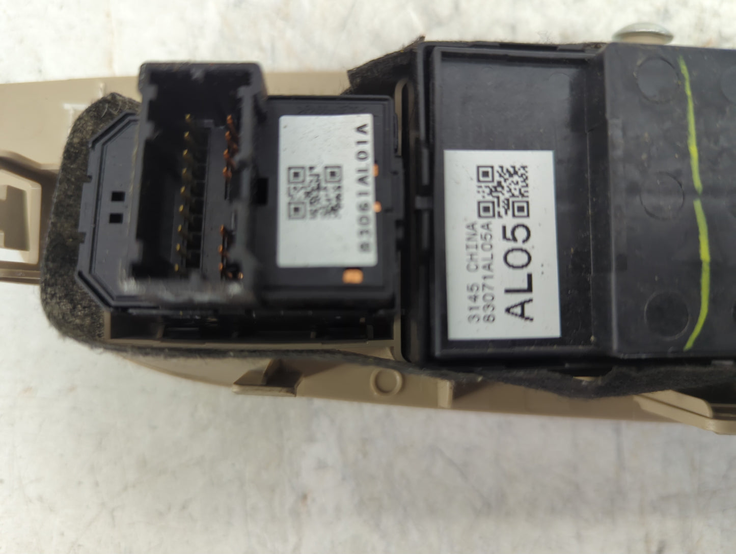 2015-2016 Subaru Legacy Master Power Window Switch Replacement Driver Side Left P/N:83071AL05A Fits Fits 2015 2016 OEM Used 