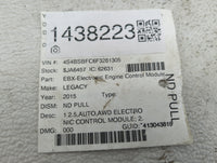 2015 Subaru Legacy PCM Engine Control Computer ECU ECM PCU OEM P/N:22765AF35C, TN112700-5735 Fits OEM Used Auto Parts - Oemu