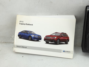2015 Subaru Legacy Owners Manual Book Guide P/N:A2510BE-E MSA5M1504A OEM Used Auto Parts