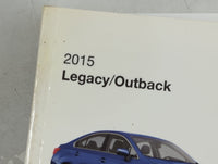 2015 Subaru Legacy Owners Manual Book Guide P/N:A2510BE-E MSA5M1504A OEM Used Auto Parts - Oemusedautoparts1.com