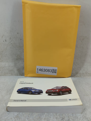 2015 Subaru Legacy Owners Manual Book Guide P/N:A2510BE-A MSA5M1504A OEM Used Auto Parts - Oemusedautoparts1.com