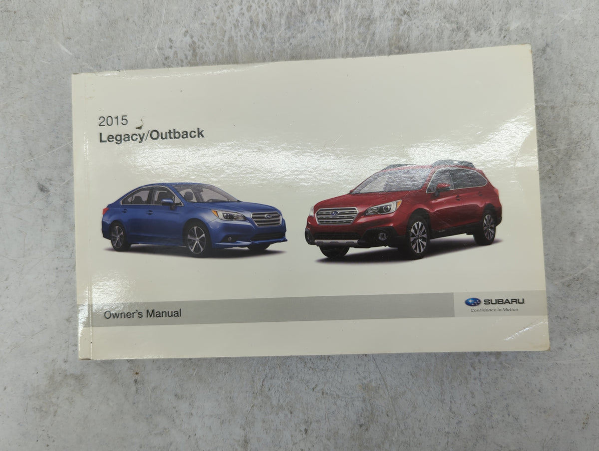 2015 Subaru Legacy Owners Manual Book Guide P/N:A2510BE-A MSA5M1504A OEM Used Auto Parts - Oemusedautoparts1.com