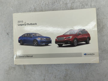 2015 Subaru Legacy Owners Manual Book Guide P/N:A2510BE-A MSA5M1504A OEM Used Auto Parts