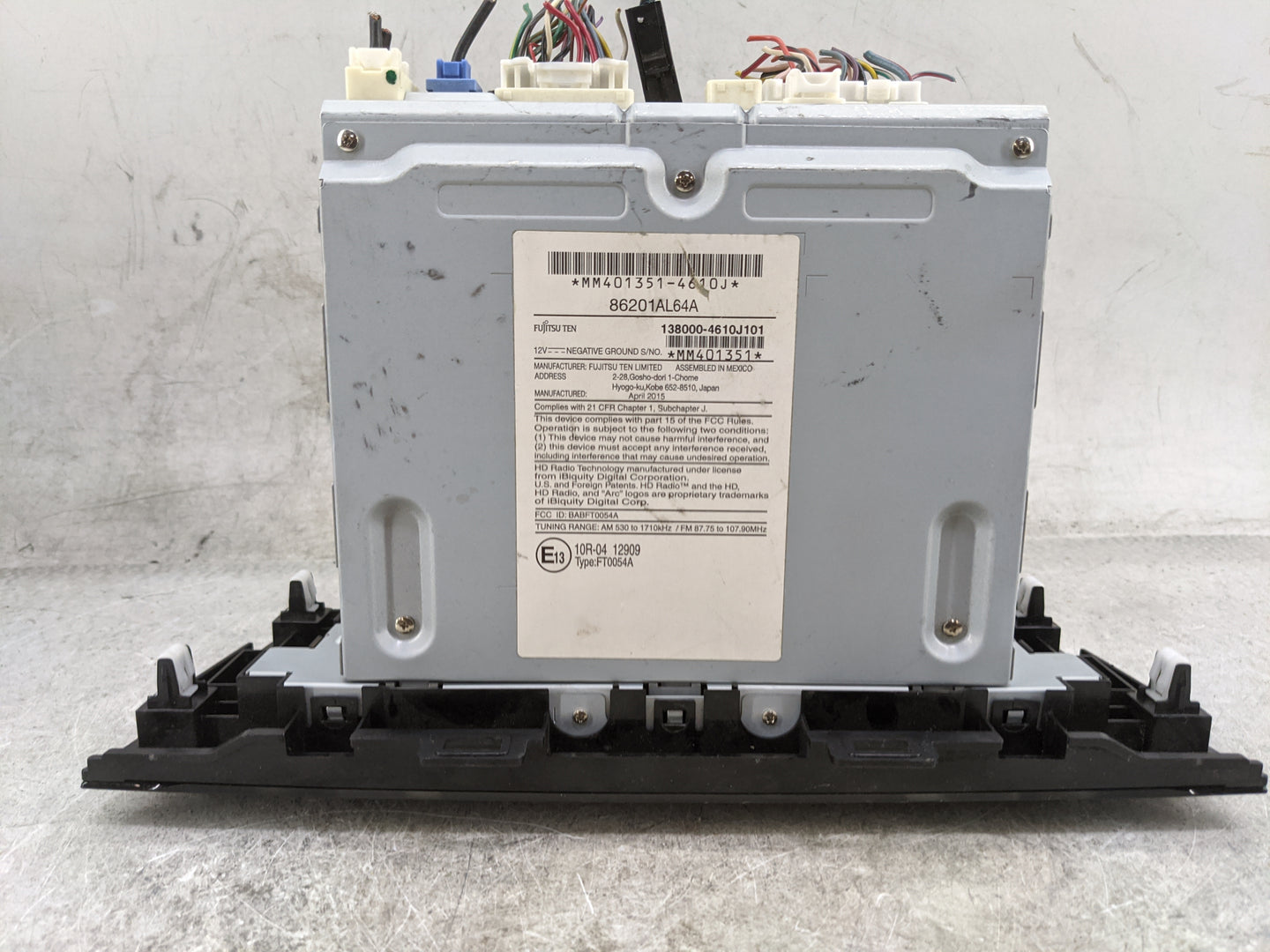 2015 Subaru Legacy Radio AM FM Cd Player Receiver Replacement P/N:86201AL64A 138000-4610J101, BABFT0054A, FT0054A Fits OEM U