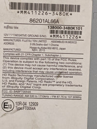 2015 Subaru Legacy Radio AM FM Cd Player Receiver Replacement P/N:86201AL66A 138000-3480K101, BABFT0054A, FT0054A Fits OEM U
