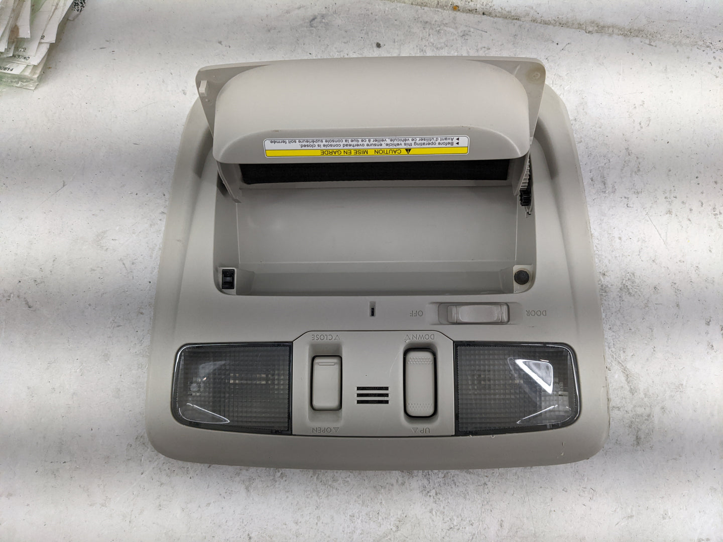 2015 Subaru Legacy Overhead Roof Console Tan - Oemusedautoparts1.com