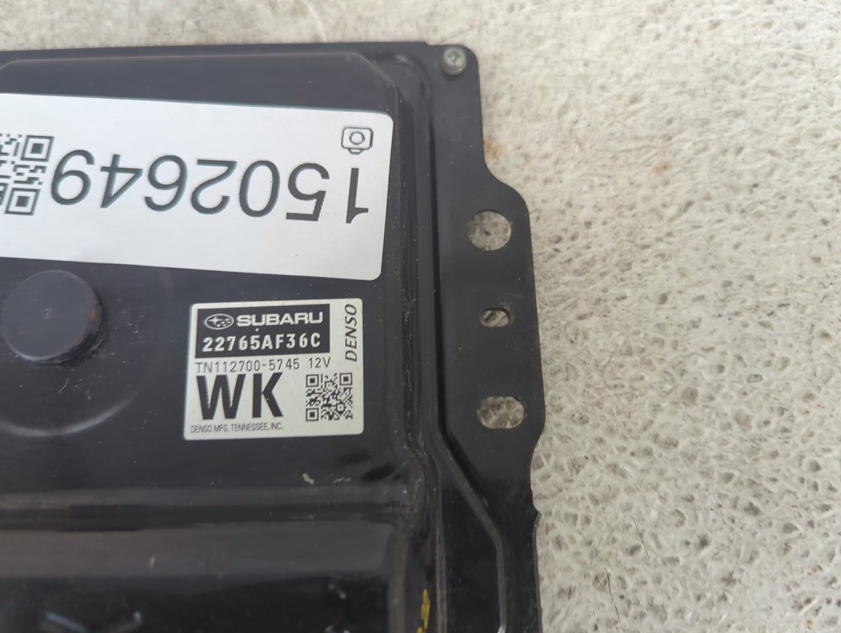 2015 Subaru Legacy PCM Engine Control Computer ECU ECM PCU OEM P/N:22765AF36C TN112700-5745 Fits OEM Used Auto Parts - Oemus