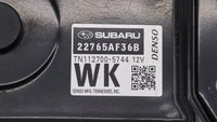 2015 Subaru Legacy PCM Engine Control Computer ECU ECM PCU OEM P/N:22765AF36C 22765AF35B, 22765AF36B, 22765AF35A, 22765AF35C