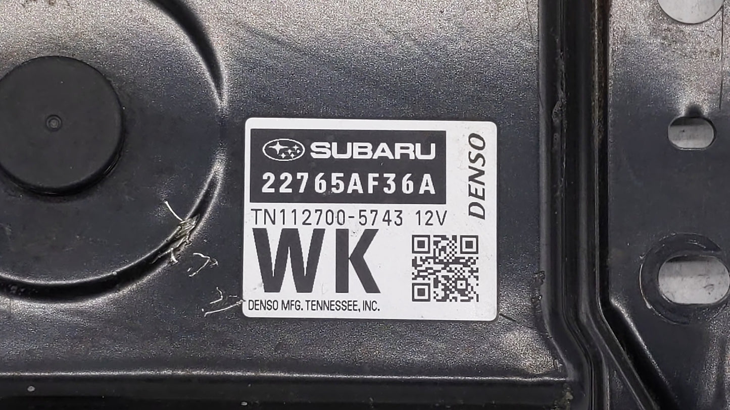 2015 Subaru Legacy PCM Engine Control Computer ECU ECM PCU OEM P/N:22765AF36A 22765AF36C, 22765AF35B, 22765AF36B, 22765AF35A