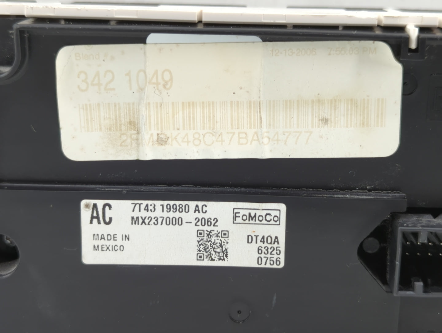 2015-2017 Subaru Legacy Climate Control Module Temperature AC/Heater Replacement P/N:7T4319980AC 7T43 19980 AC Fits OEM Used