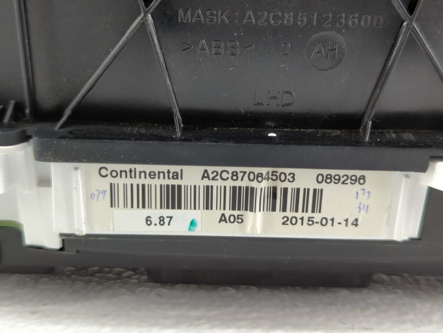 2015 Subaru Legacy Instrument Cluster Speedometer Gauges P/N:A2C87064303 A2C87064503, 85002AL01A Fits OEM Used Auto Parts - 