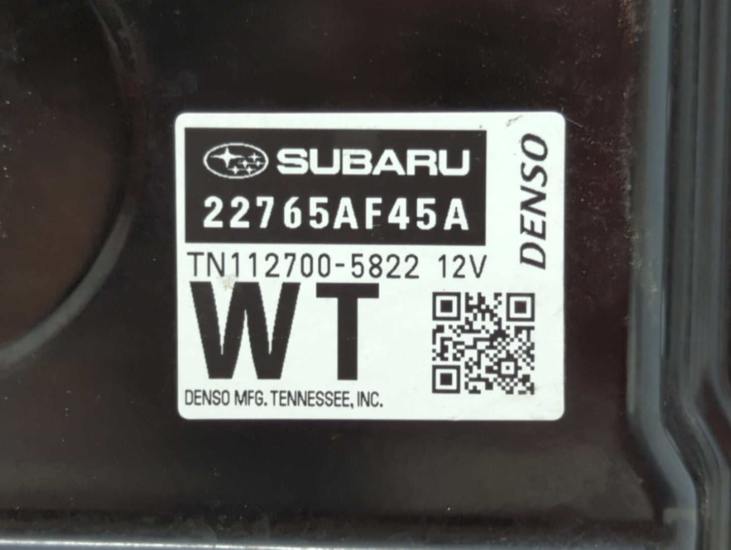 2015 Subaru Legacy PCM Engine Control Computer ECU ECM PCU OEM P/N:22765AF45A 22765AF45B, 22965AF45A Fits OEM Used Auto Part