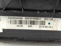 2015 Subaru Legacy Instrument Cluster Speedometer Gauges P/N:A2C87065203 Fits OEM Used Auto Parts - Oemusedautoparts1.com