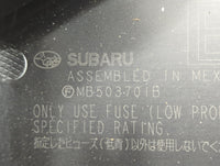 2015 Subaru Legacy Fusebox Fuse Box Panel Relay Module P/N:MB503701B PR103830B, MB901300B Fits OEM Used Auto Parts - Oemused