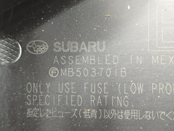 compare product 2015 Subaru Legacy Fusebox Fuse Box Panel Relay Module P/N:MB503701B PR103830B, MB901300B Fits OEM Used Auto Parts
