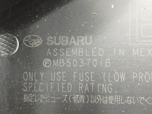 2015 Subaru Legacy Fusebox Fuse Box Panel Relay Module P/N:MB503701B PR103830B, MB901300B Fits OEM Used Auto Parts - Oemused