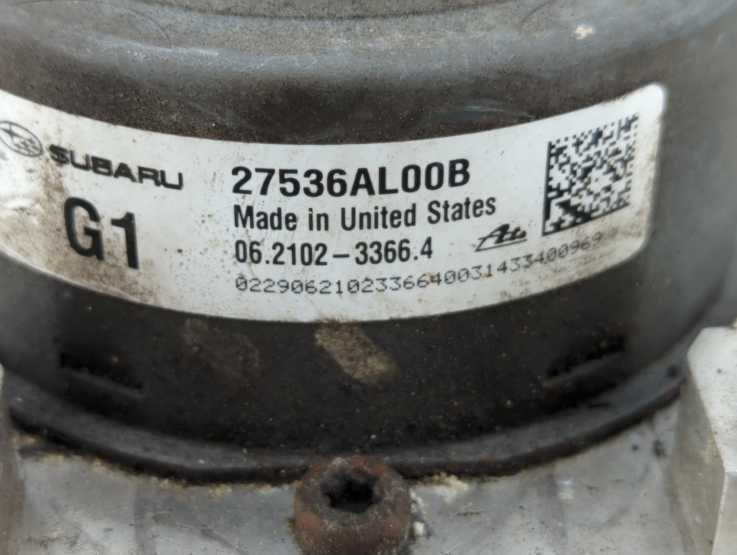 2015 Subaru Legacy ABS Pump Control Module Replacement P/N:27536AL00B 27536AL00A Fits OEM Used Auto Parts - Oemusedautoparts