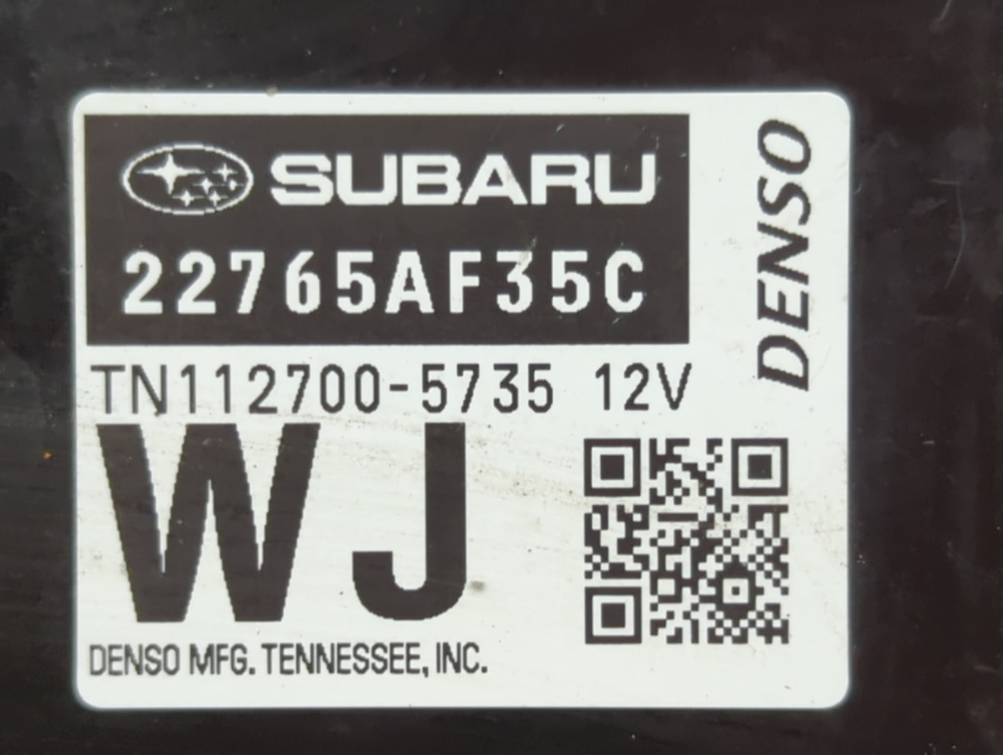 2015 Subaru Legacy PCM Engine Control Computer ECU ECM PCU OEM P/N:22765AF35C 22765AF36C Fits OEM Used Auto Parts - Oemuseda