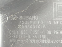 2015-2017 Subaru Legacy Fusebox Fuse Box Panel Relay Module P/N:MB503701B Fits Fits 2015 2016 2017 OEM Used Auto Parts - Oem