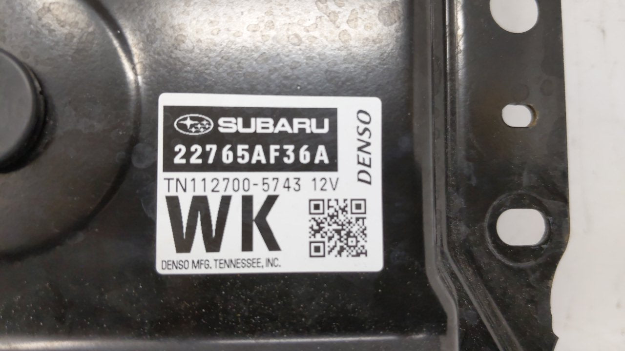 2015 Subaru Legacy PCM Engine Control Computer ECU ECM PCU OEM P/N:2765AF36C 22765AF36A Fits OEM Used Auto Parts - Oemusedau