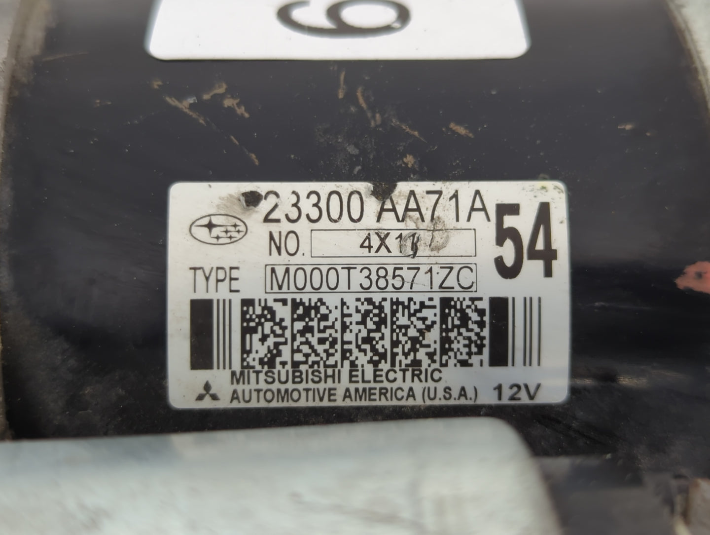 2015-2019 Subaru Legacy Car Starter Motor Solenoid OEM P/N:23300 AA71A Fits Fits 2015 2016 2017 2018 2019 OEM Used Auto Part