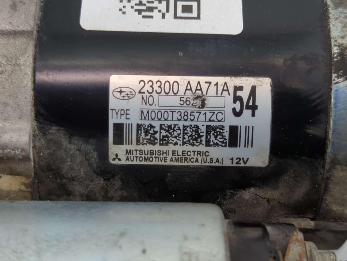 2015-2019 Subaru Legacy Car Starter Motor Solenoid OEM P/N:23300 AA71A Fits Fits 2015 2016 2017 2018 2019 OEM Used Auto Part
