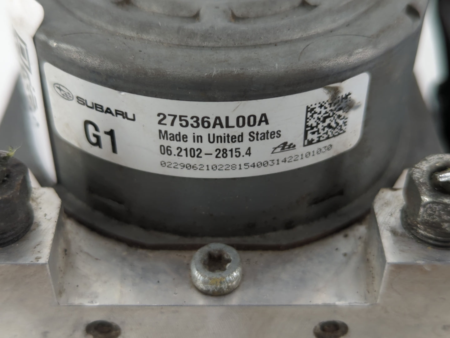 2015 Subaru Legacy ABS Pump Control Module Replacement P/N:27536AL00A Fits OEM Used Auto Parts - Oemusedautoparts1.com
