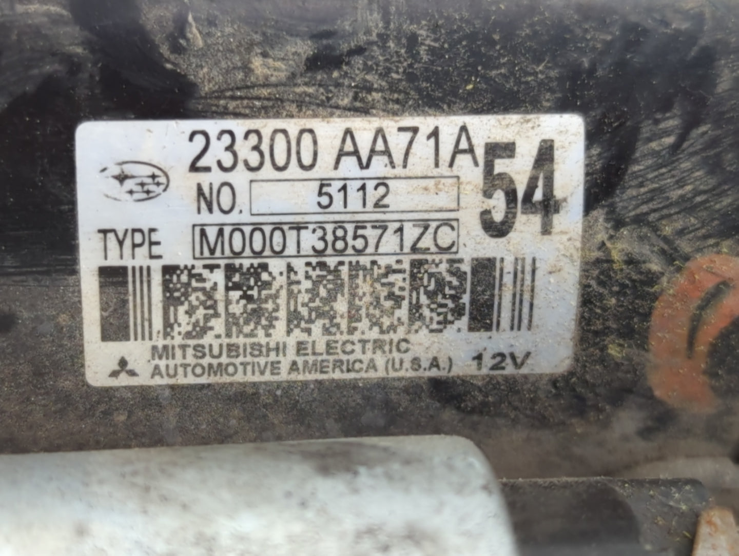 2015-2019 Subaru Legacy Car Starter Motor Solenoid OEM P/N:5112 M000T38571ZC, 23300 AA71A Fits Fits 2015 2016 2017 2018 2019