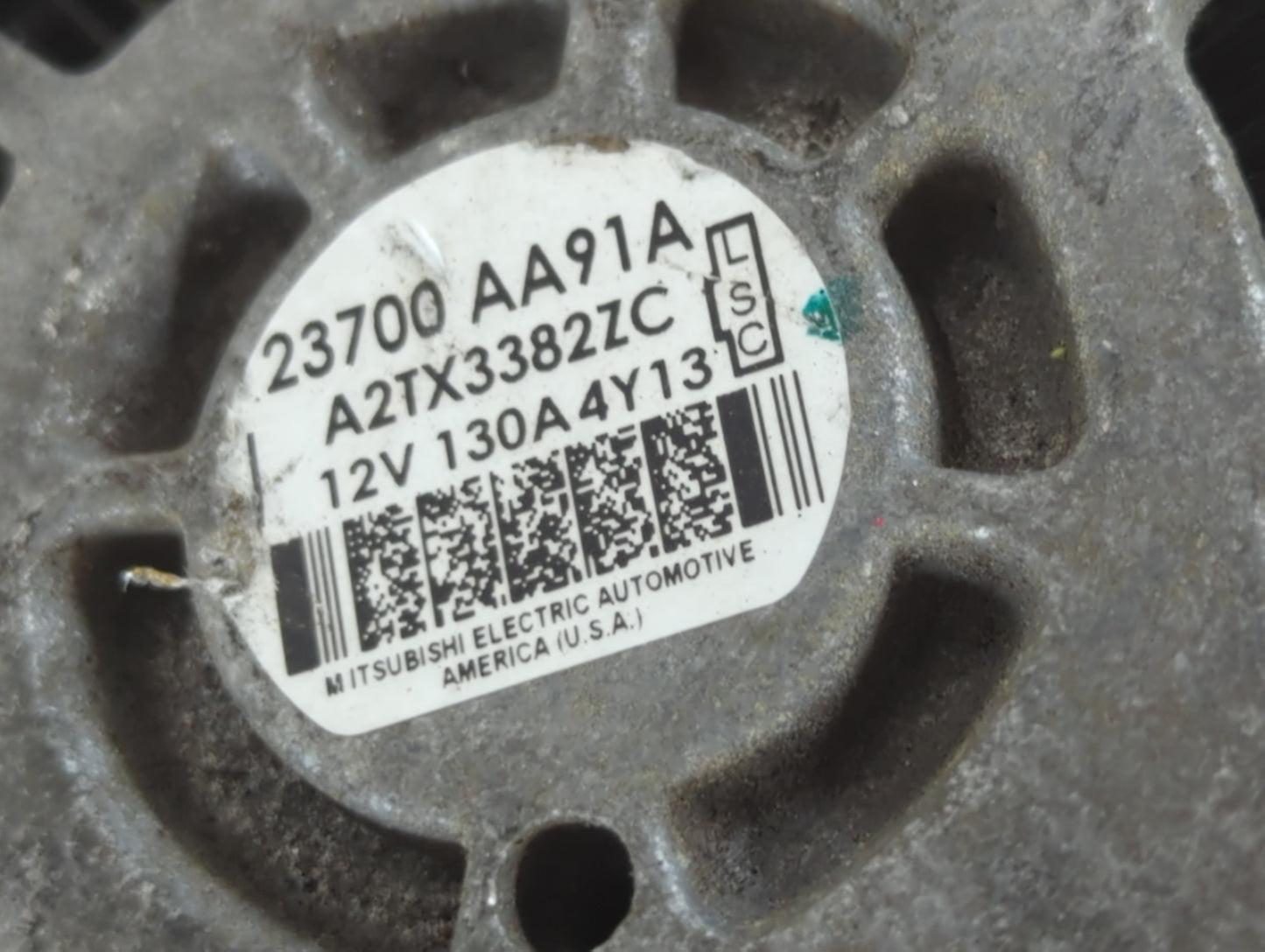 2015-2017 Subaru Legacy Alternator Replacement Generator Charging Assembly Engine OEM P/N:23700 AA91A Fits Fits 2015 2016 20