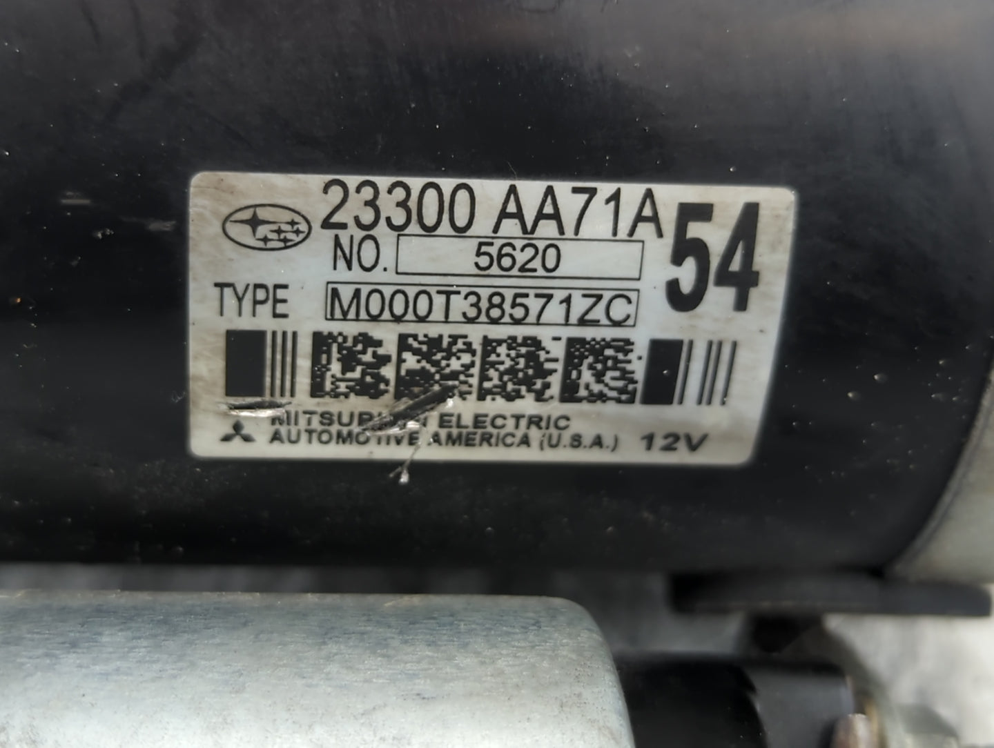2015-2019 Subaru Legacy Car Starter Motor Solenoid OEM P/N:M000T38571ZC 23300 AA71A Fits Fits 2015 2016 2017 2018 2019 OEM U