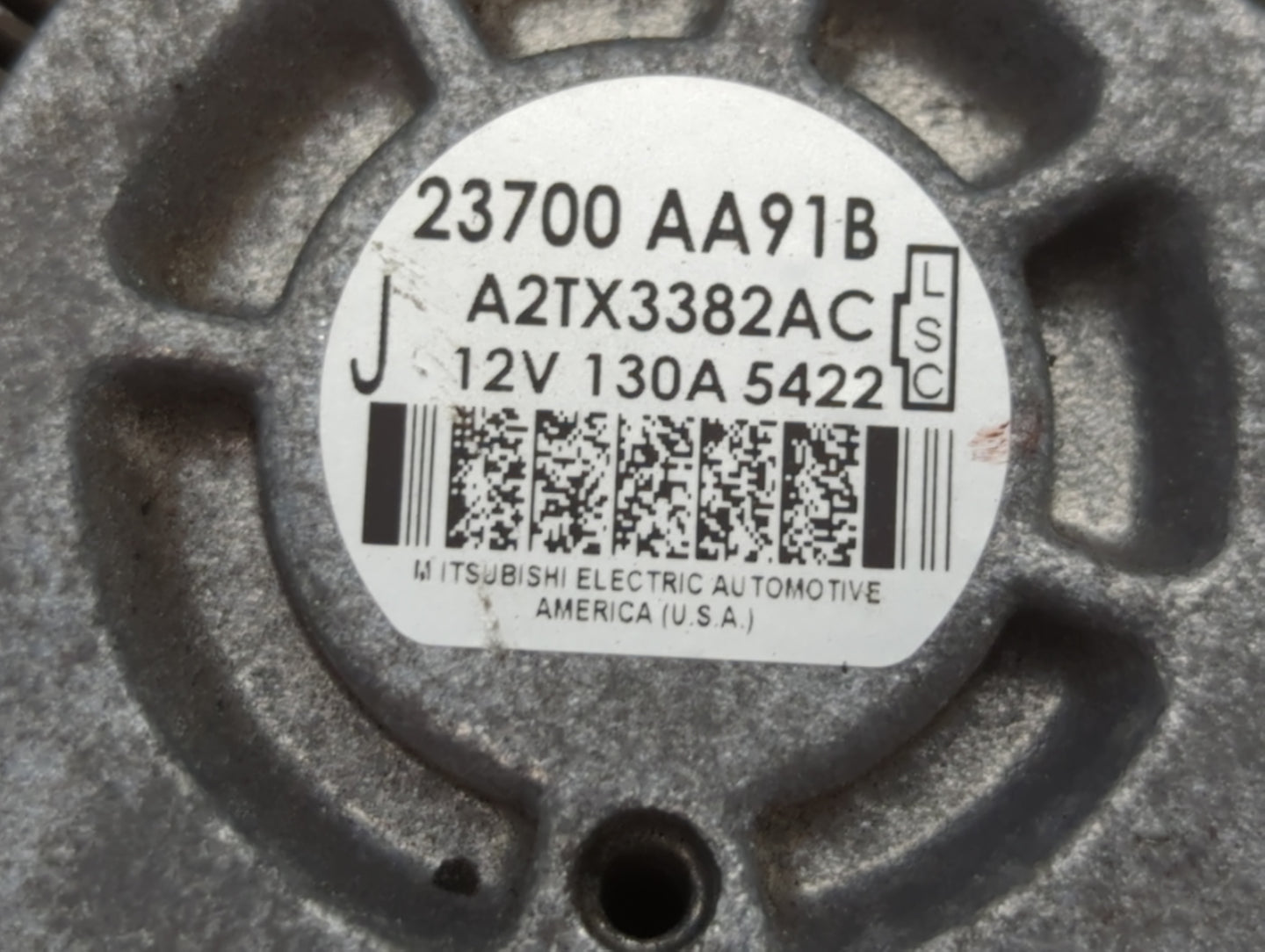 2015-2017 Subaru Legacy Alternator Replacement Generator Charging Assembly Engine OEM P/N:A2TX3382AC 23700 AA91B Fits OEM Us