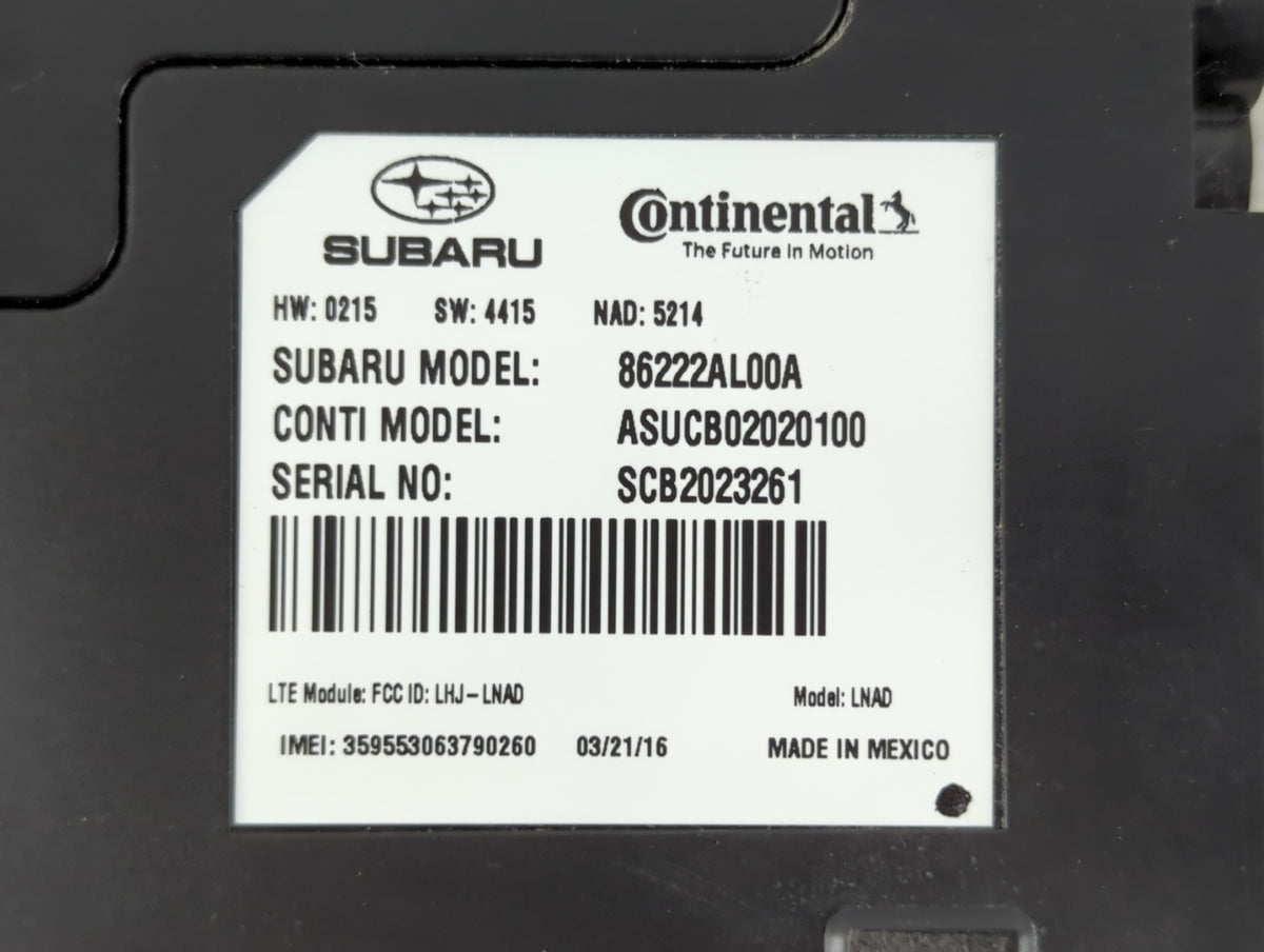 2015 Subaru Outback CONSOLE COMPARTMENT - Oemusedautoparts1.com