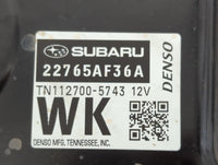 2015 Subaru Legacy PCM Engine Control Computer ECU ECM PCU OEM P/N:TN112700-5743 22765AF36A Fits OEM Used Auto Parts - Oemus