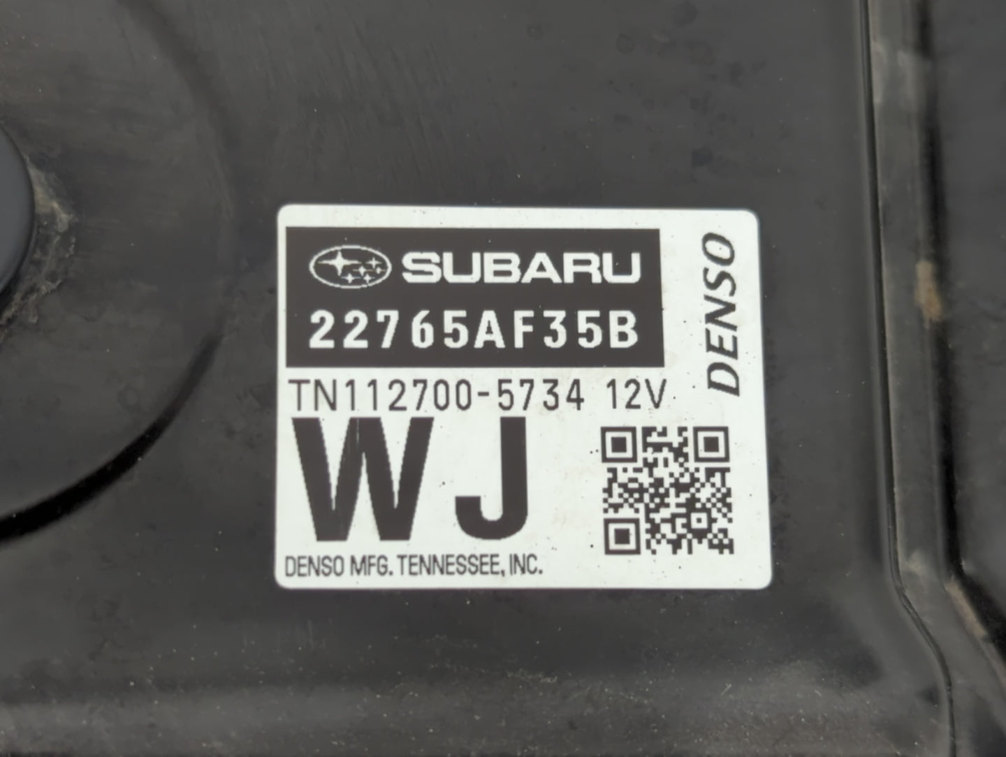 2015 Subaru Legacy PCM Engine Control Computer ECU ECM PCU OEM P/N:22765AF35B TN112700-5735, 22765AF35C Fits OEM Used Auto P